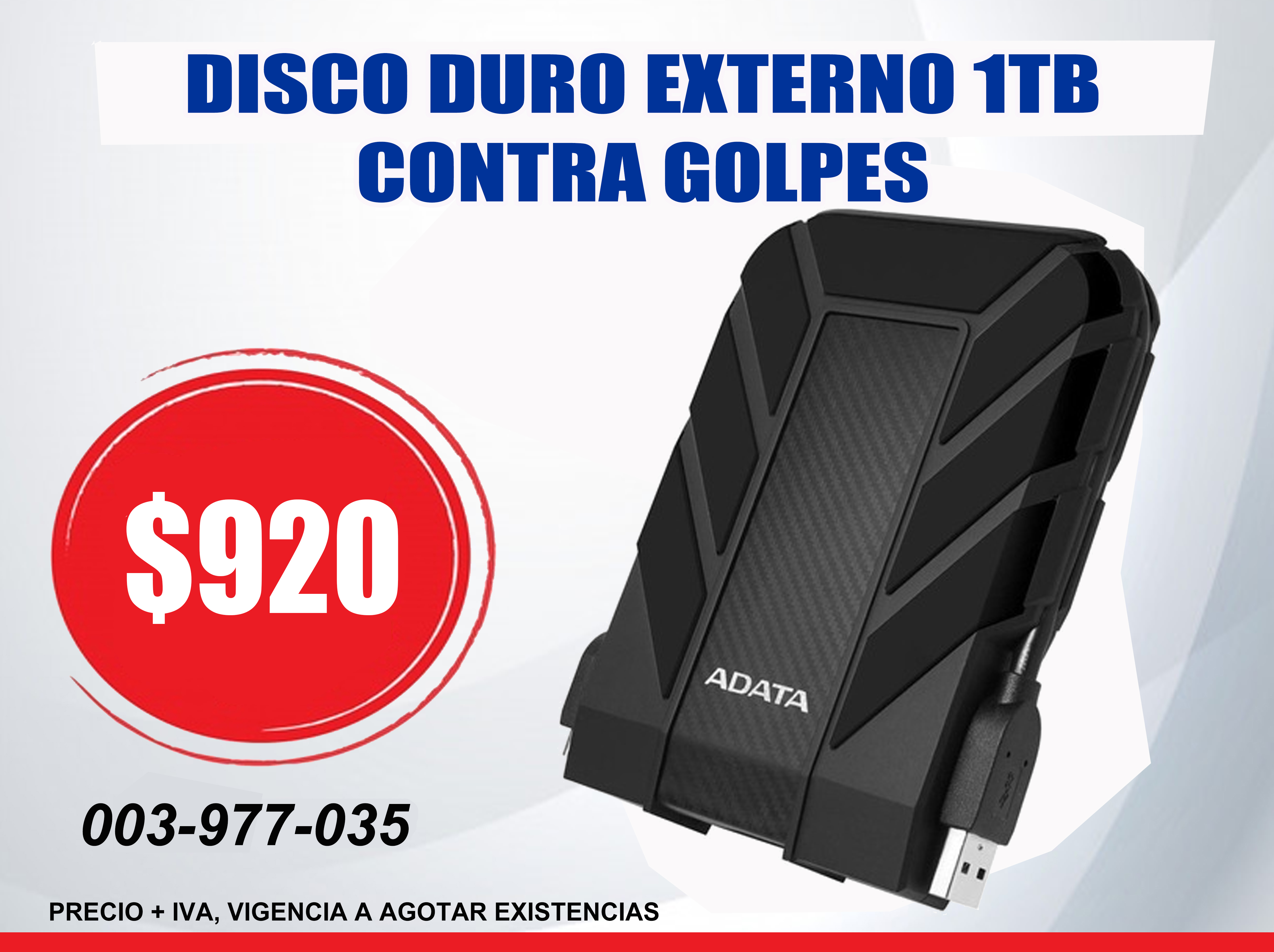 DISCO DURO EXTERNO 1TB