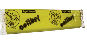 PAPEL CREPE AMARILLO CANAR. C/10 COLIBRI