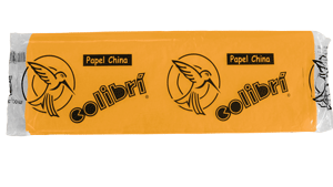 PAPEL CHINA 50X75 AMAR ORO  100H COLIBRI