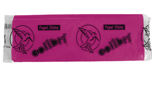 PAPEL CHINA 50X75 BUGAMBIL. 100H COLIBRI