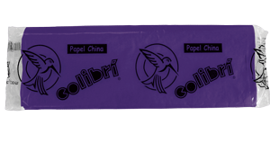 PAPEL CHINA 50X75 MOR. PURP.100H COLIBRI