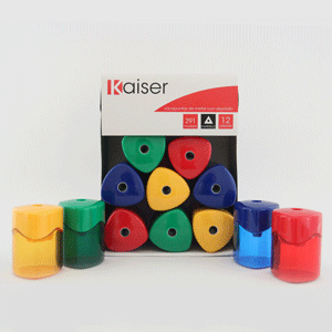 SACAPUNTA ESCOLAR PLAST.C/DEP.TRI.KAISER 291-C120 908138 (COL
