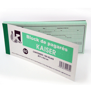 BLOCK 8600 PAGARE VERDE 100H B60  KAISER 909609