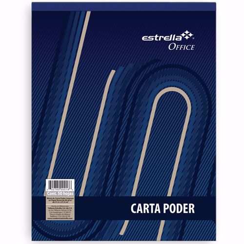 BLOCK CARTA PODER 50H 2040 0018 ESTRELLA
