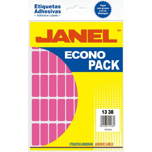 ETIQUETA ADHES. 13X38 ROSA ECONO P.JANEL