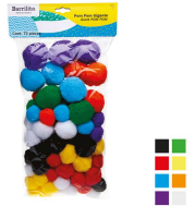 POM POM COL.SURT.C/78 P/MANUALIDA.PM-002 910336 BARRILITO