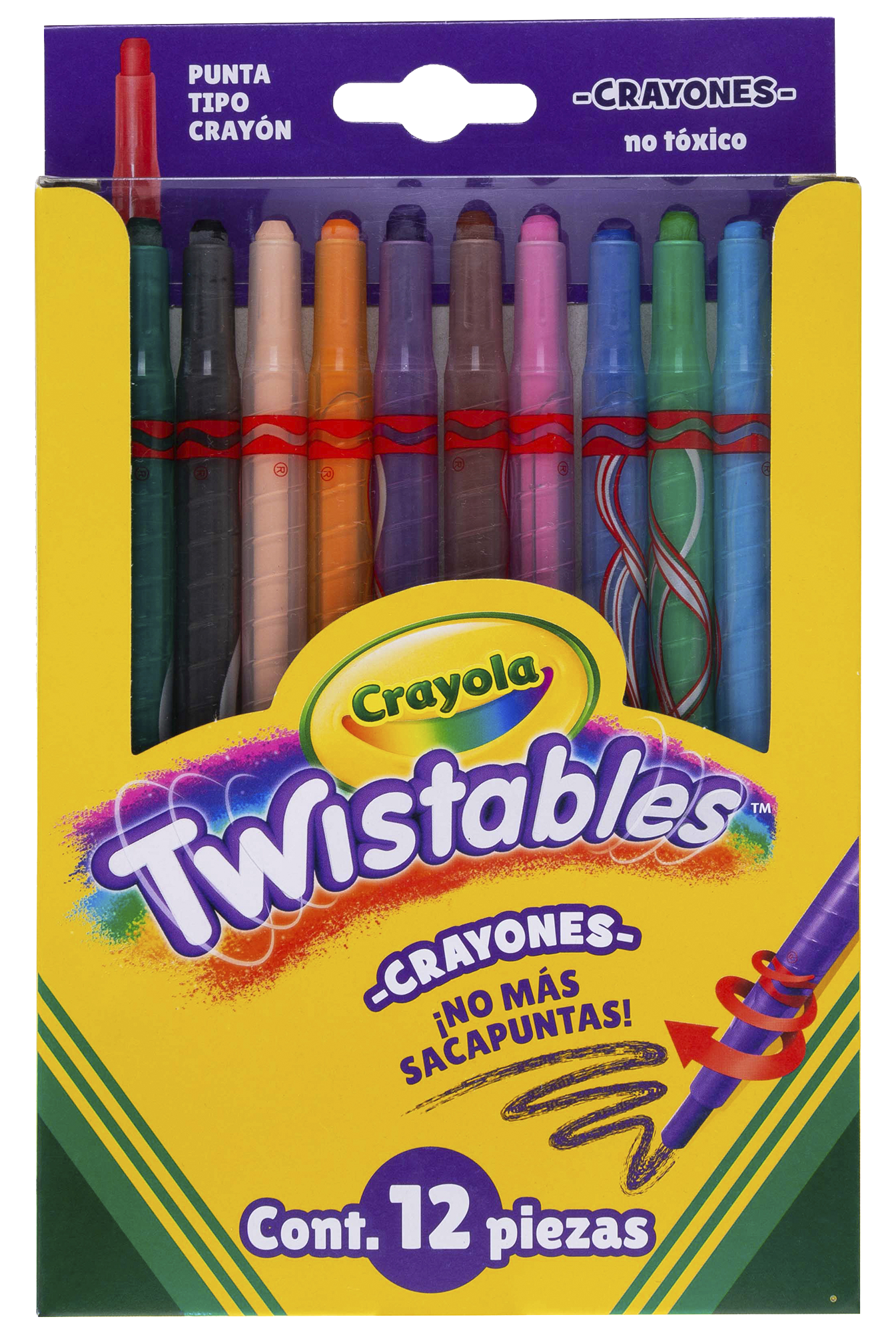 CRAYON TWISTABLES C/12 LARGOS CRAYOLA