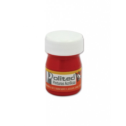 PINTURA ACRILICA  20ML ROJO   C/12 POLIT