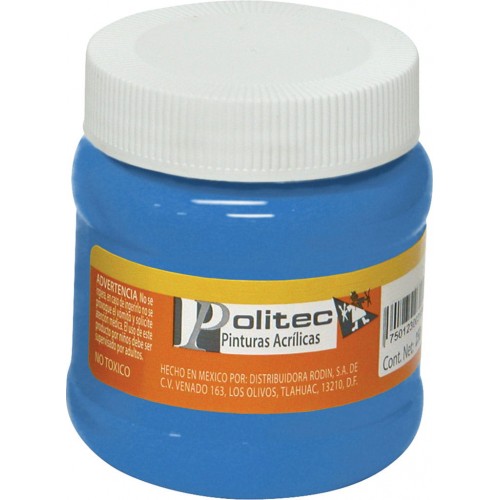 PINTURA ACRILICA 250ML AZUL CEL. POLITEC