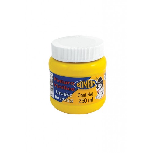 PINTURA VINILICA 250ML AMARILLO   BONBIN