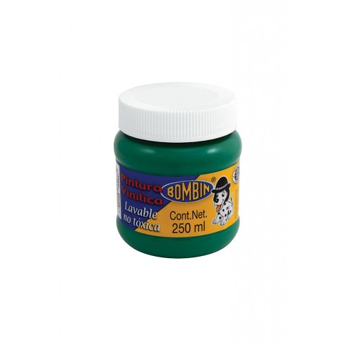 PINTURA VINILICA 250ML VERDE      BONBIN
