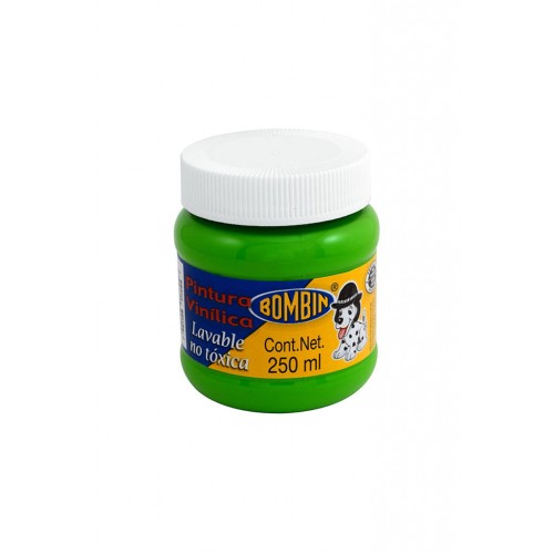 PINTURA VINILICA 250ML VERDE AMAR.BONBIN