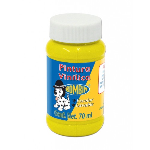 PINTURA VINILICA  70ML AMARILLO   BONBIN