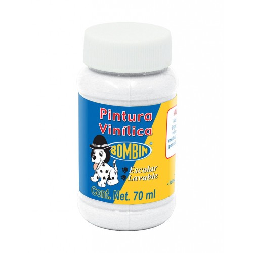 PINTURA VINILICA  70ML BLANCO     BONBIN