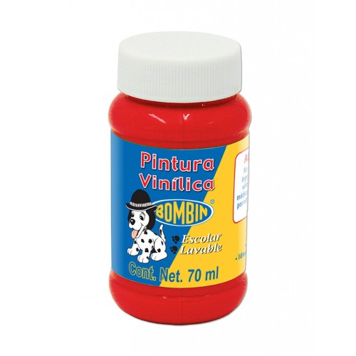 PINTURA VINILICA  70ML ROJO       BONBIN