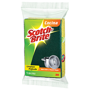 FIBRA VERDE C/ESPONJA  SCOTCH BRITE 3M   100072 105985 (ANTIB