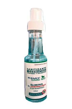 LIMPIADOR LIQUID.SANIT.VIRIC.125ML KEMIX P/MANOS Y CUERPO (SA
