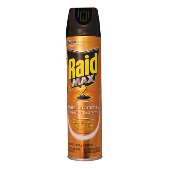 INSECTICIDA 400 ML MATA CUCARAC.RAID MAX 903596 (MATA CUCARAC