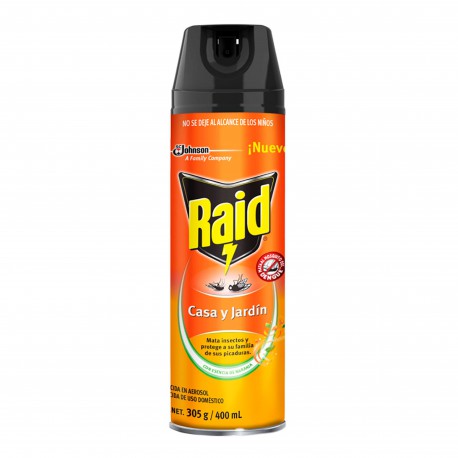 INSECTICIDA 400 ML    CASA Y JARDIN RAID 913809 925956 (305GR