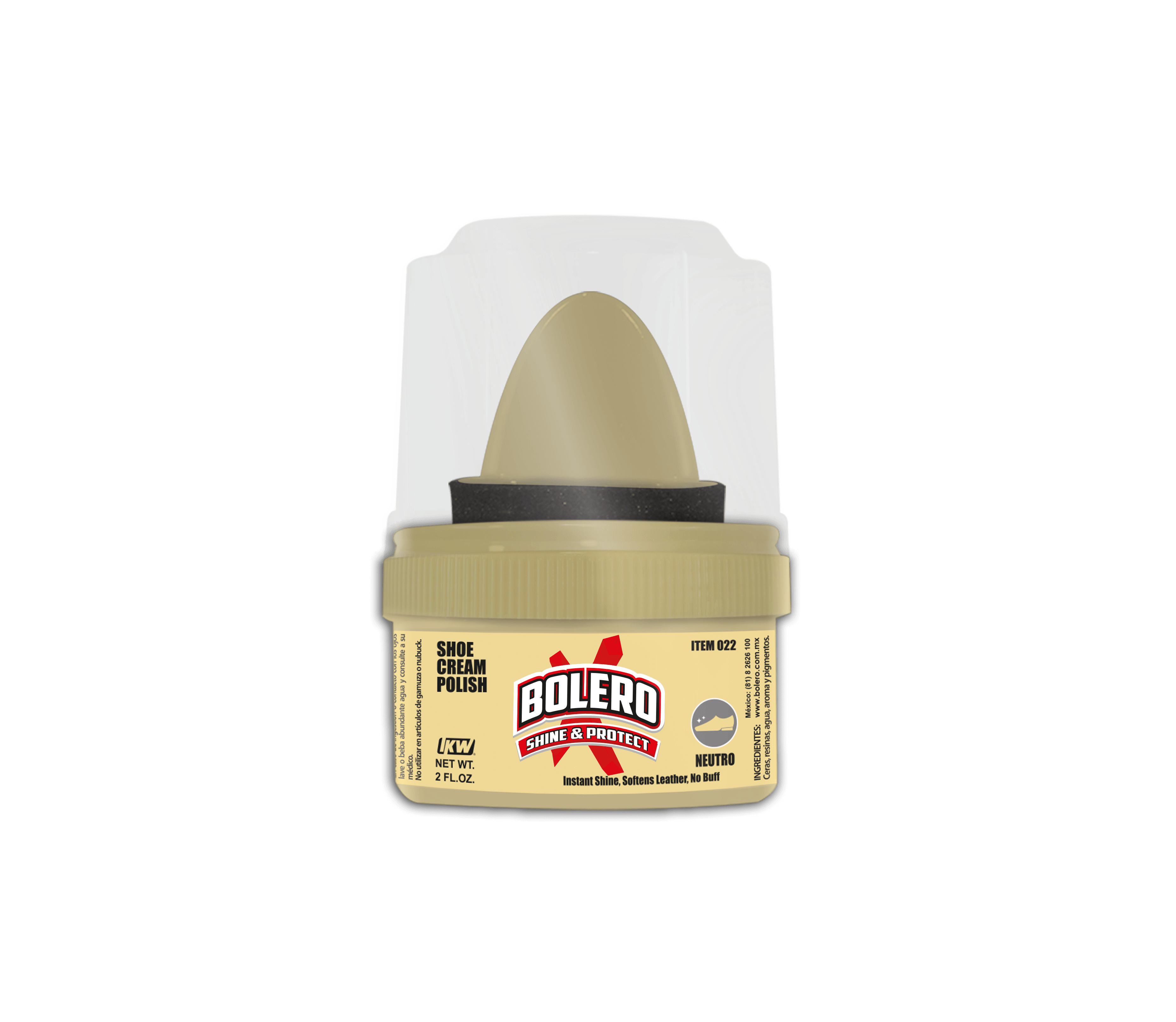 CREMA BOLERO P/CALZADO NEUT  650221   KW MOD.022  (BOLERO)