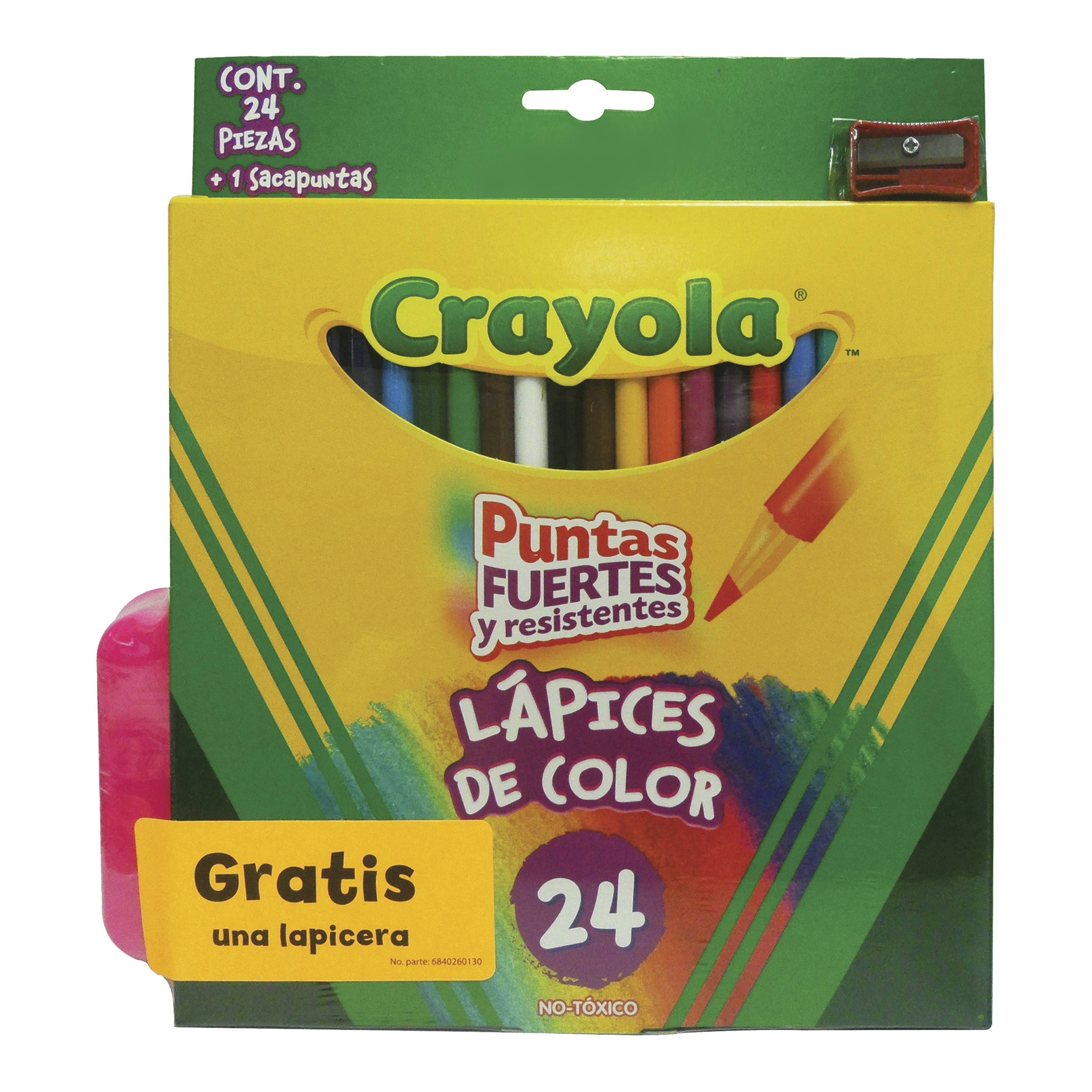 LAPIZ DE COLOR C/24 LARGOS+LAPIC.CRAYOLA