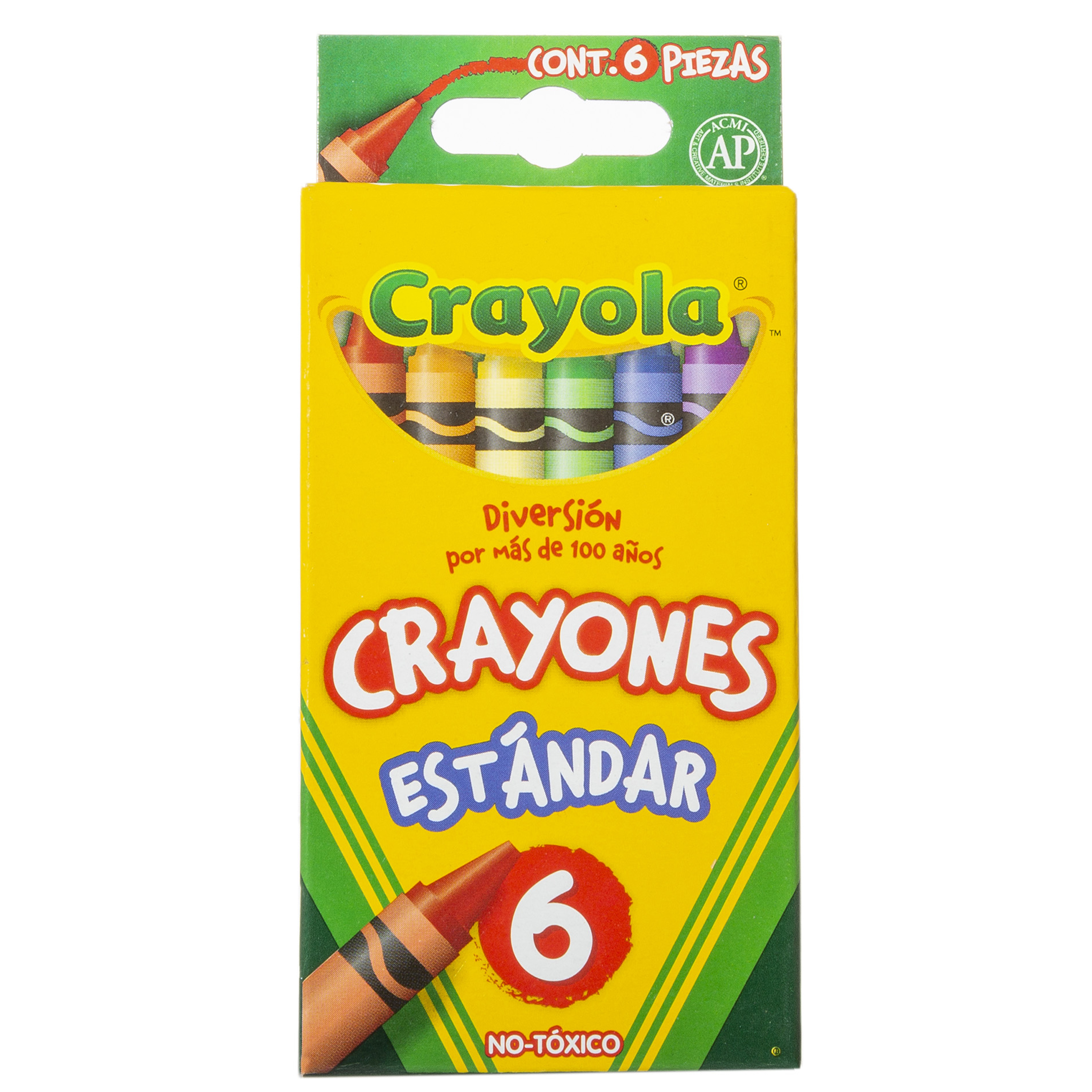 CRAYON STD C/06 COLORES          CRAYOLA