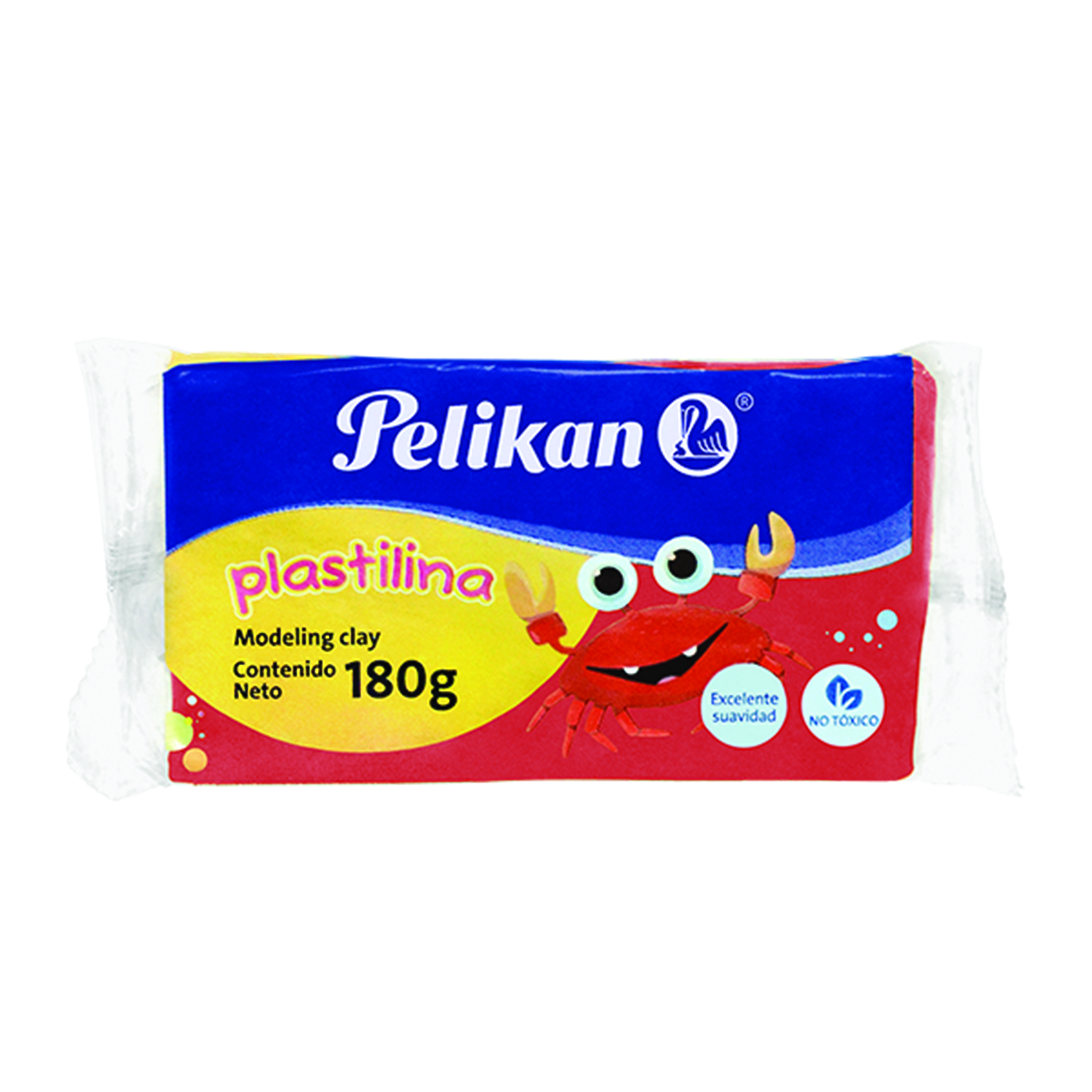 PLASTILINA MARQUETA ROJO         PELIKAN