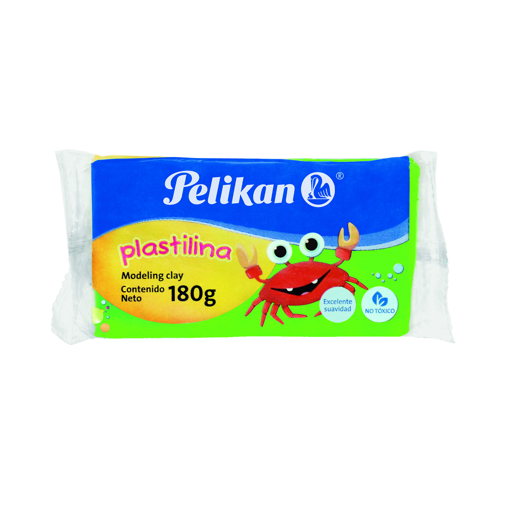 PLASTILINA MARQUETA VERDE NEON   PELIKAN
