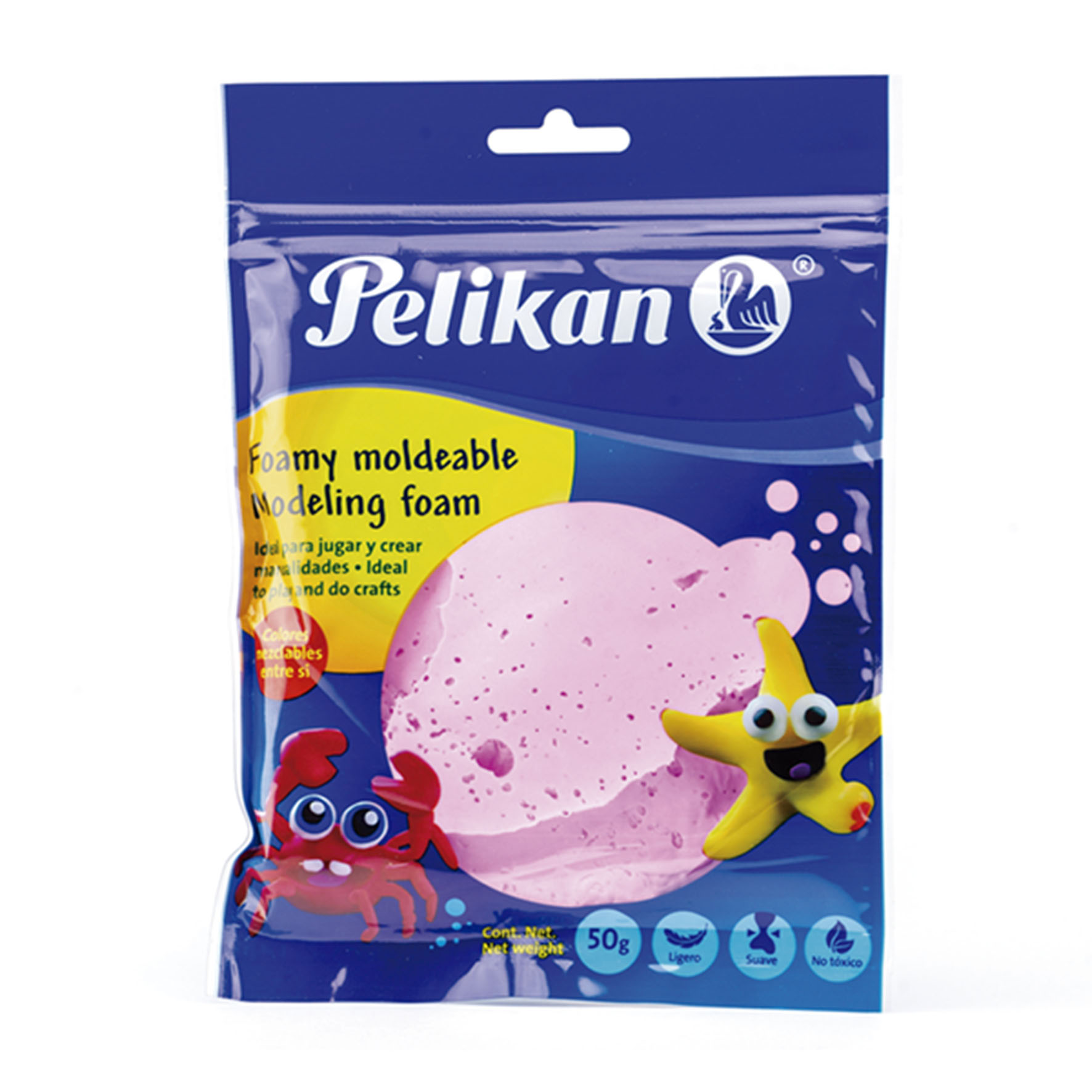 MASA FOMI MOLDEAB.50GR ROSA      PELIKAN