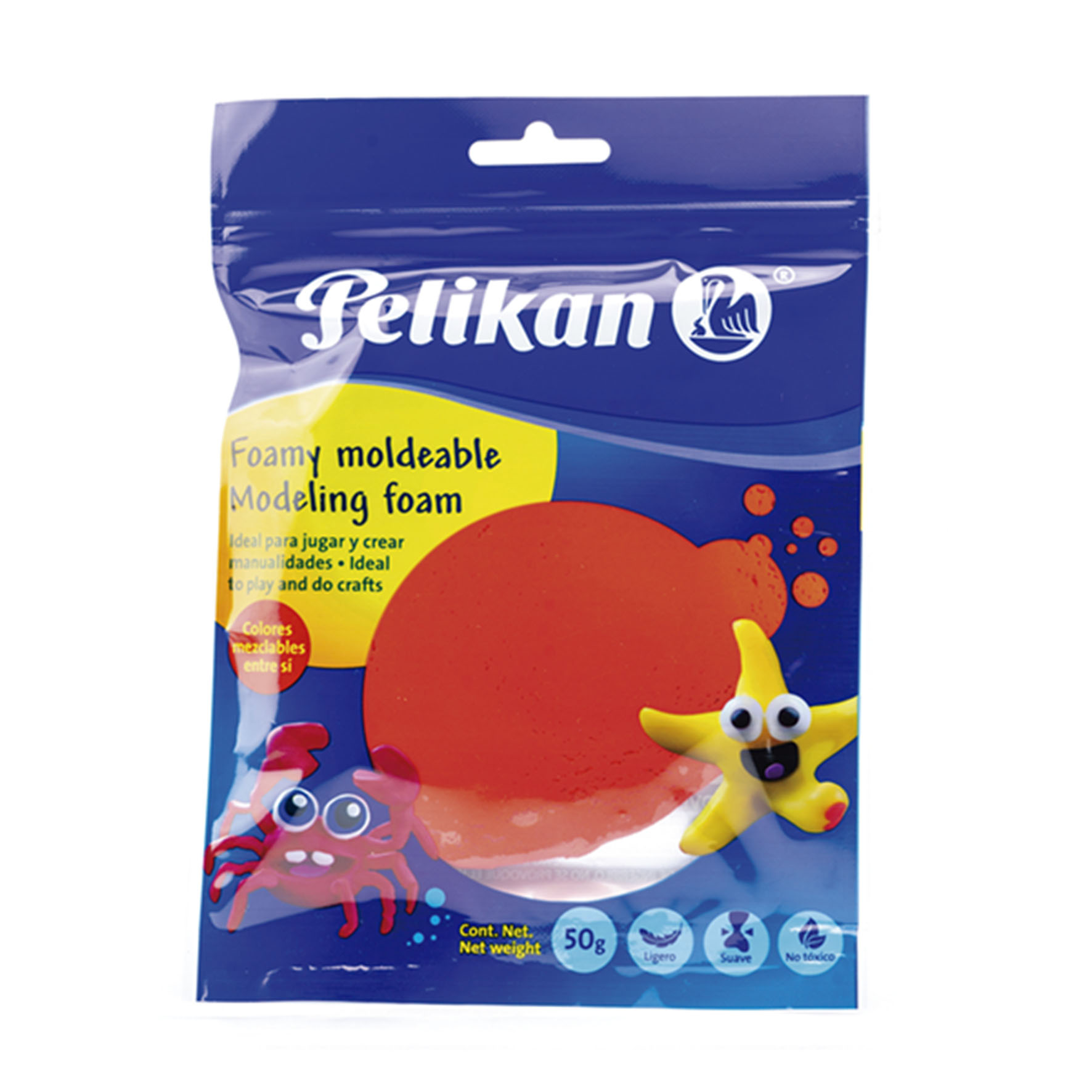 MASA FOMI MOLDEAB.50GR ROJO      PELIKAN