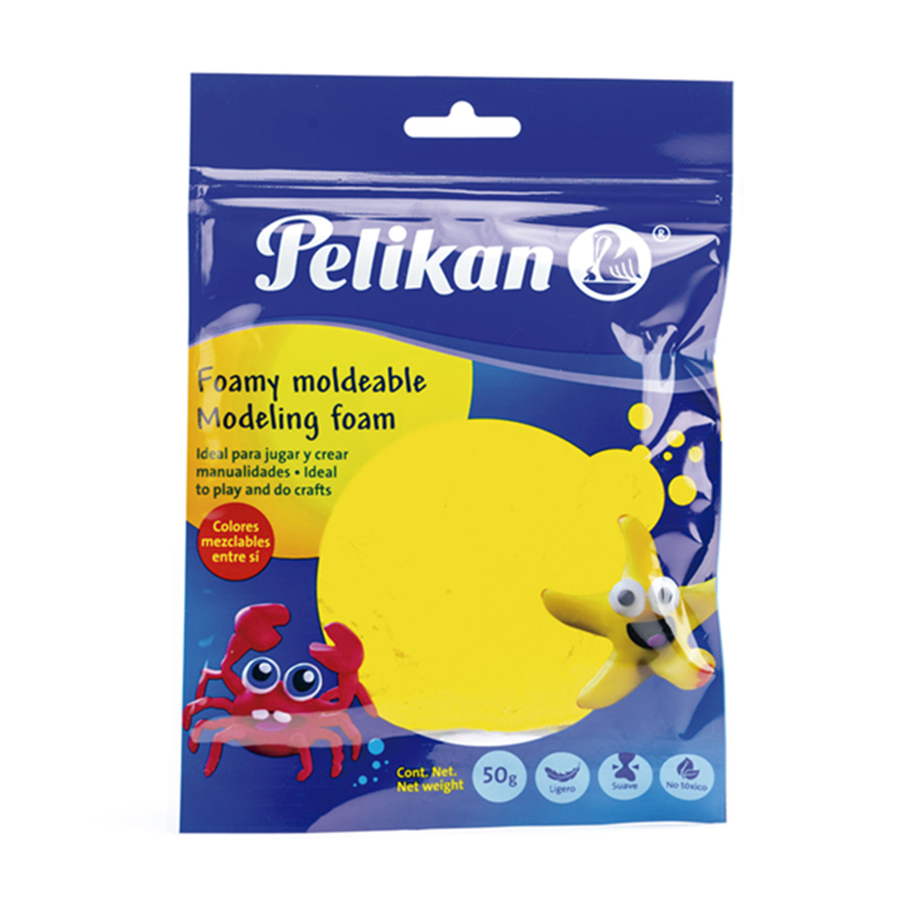 MASA FOMI MOLDEAB.50GR AMARILLO  PELIKAN