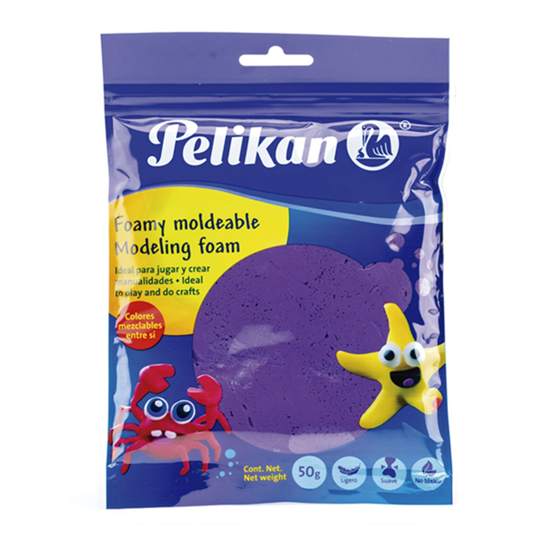 MASA FOMI MOLDEAB.50GR MORADO    PELIKAN