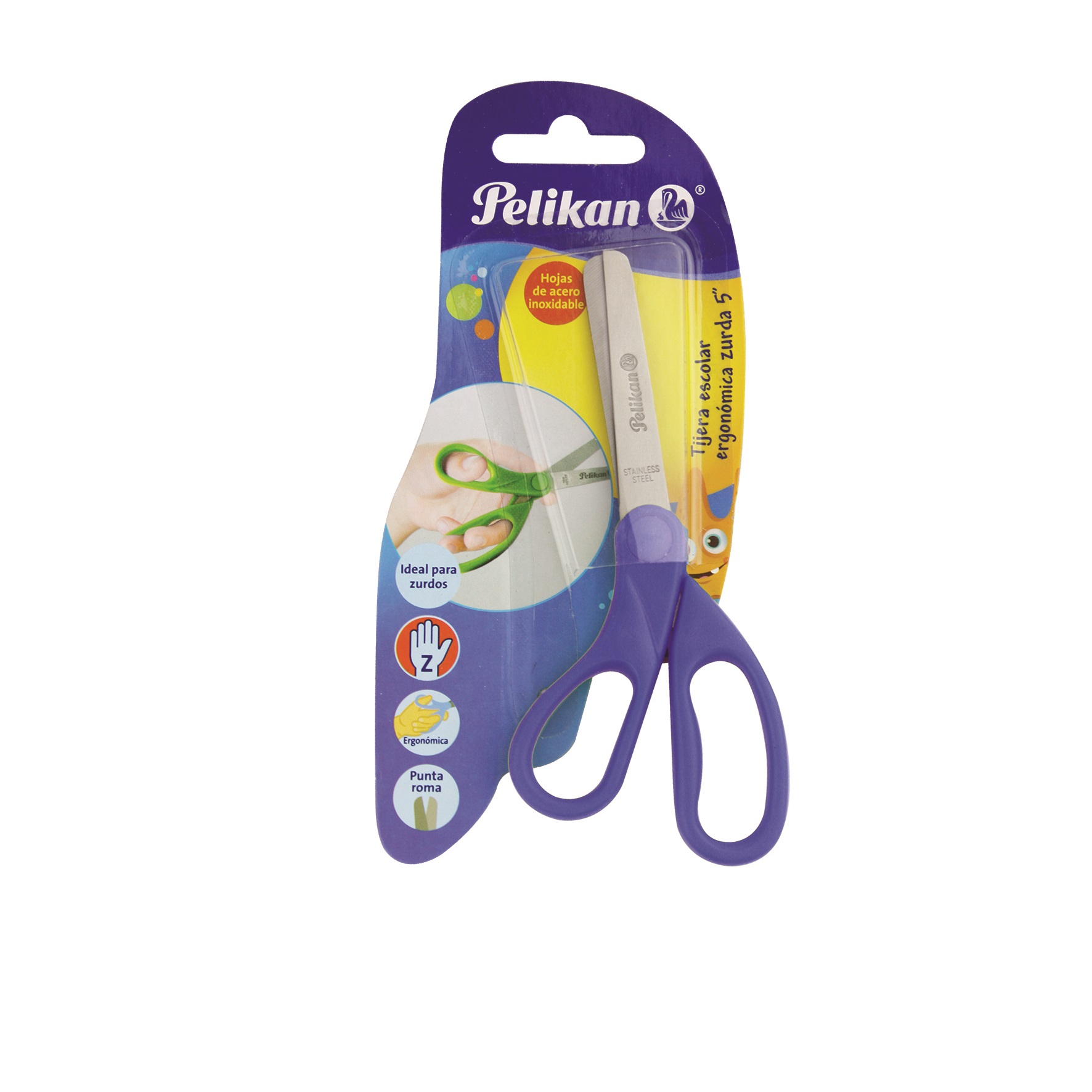 TIJERA ESCOLAR 5" P/ZURDO 217429 PELIKAN