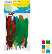 PLUMAS DE COLORES C/60 P/MANUALID.BARRIL