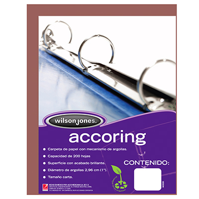CARPETA ARG.  0.5" CART.CAOBA   ACCORING P5459