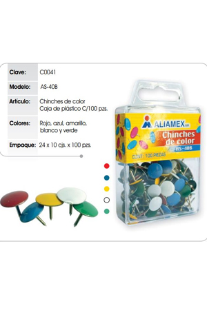 CHINCHETA COLORES SURT. C/100    ALIAMEX
