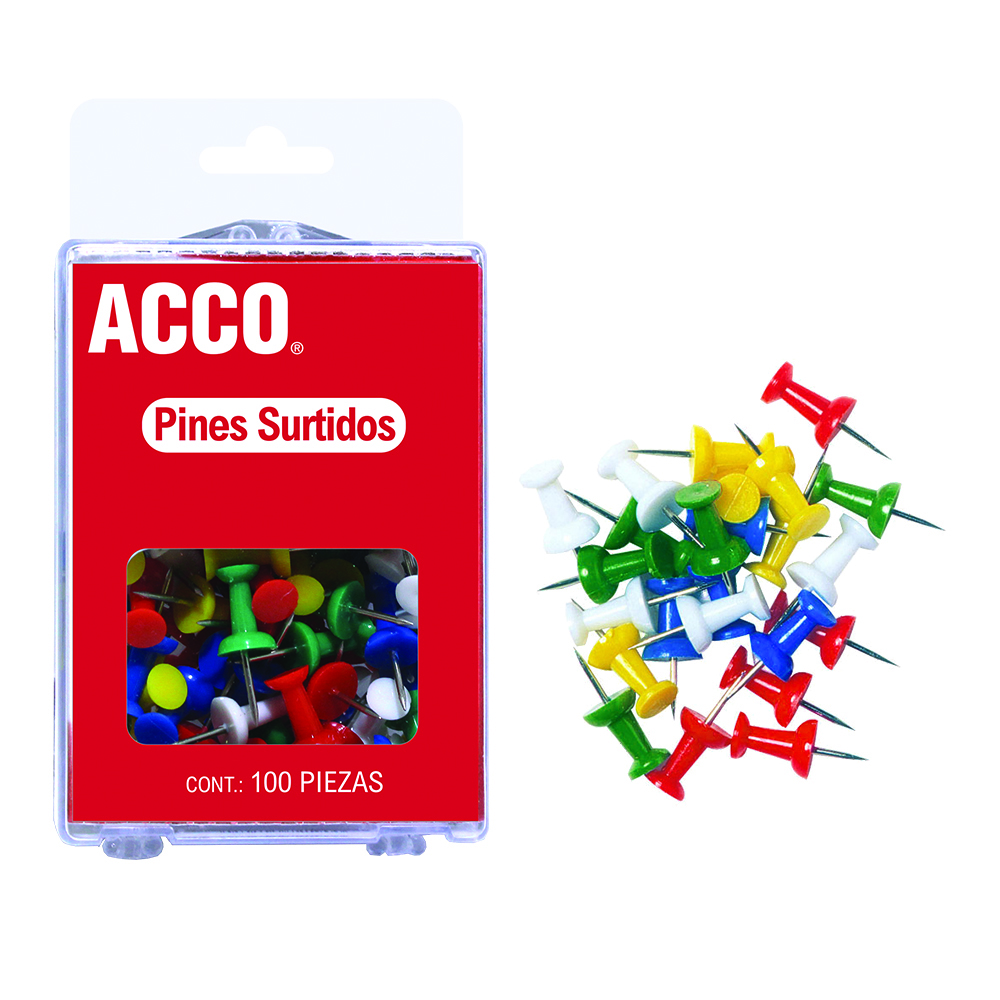PINS (SUJETADORES) C/100 PZA  72190 ACCO P1167 P1168