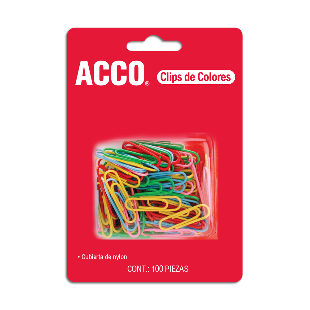CLIP STANDAR DE COLORES   #2 C/100  ACCO