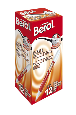 CORRECTOR LIQ.T/LAPIZ   7ML   C/12 BEROL