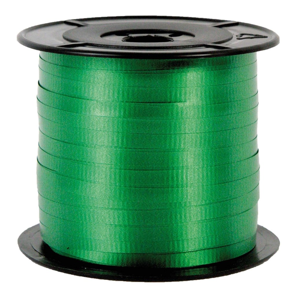 CINTA P/MOÑO CURLING LISO VERDE B.5X450M