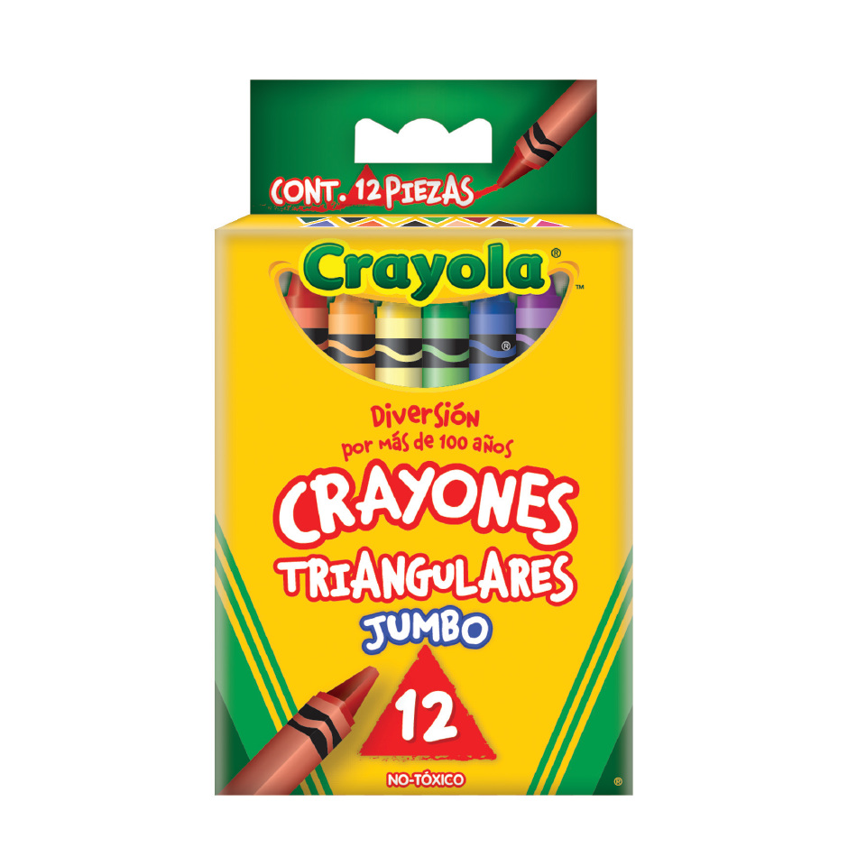 CRAYON JUMBO C/12 COLORES TR     CRAYOLA