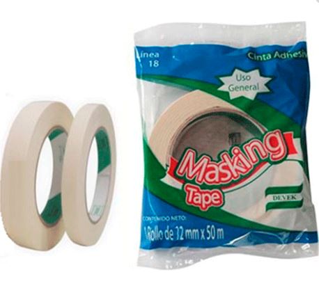 CINTA MASKING TAPE 12X50           DEVEK