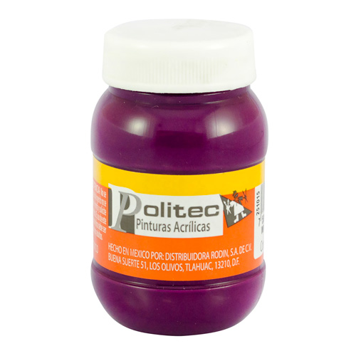 PINTURA ACRILICA 100ML MALVA  C/06 POLIT