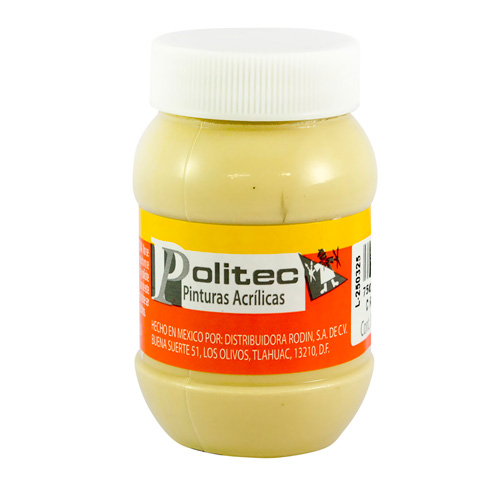 PINTURA ACRILICA 100ML CREMA  C/06 POLIT