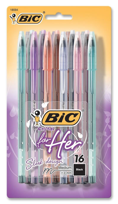 BOLIGRAFO MED. FOR HER AZUL          BIC 189164 (GRIP TEXTURI