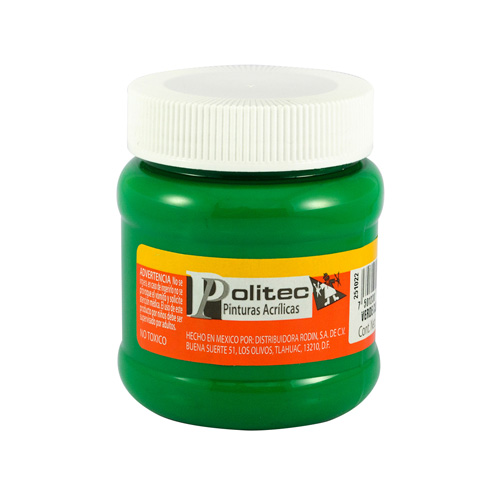 PINTURA ACRILICA 250ML VERDE CLA.POLITEC
