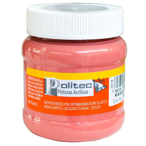 PINTURA ACRILICA 250ML ROSA      POLITEC