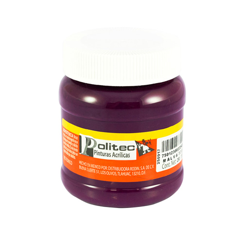 PINTURA ACRILICA 250ML MALVA     POLITEC