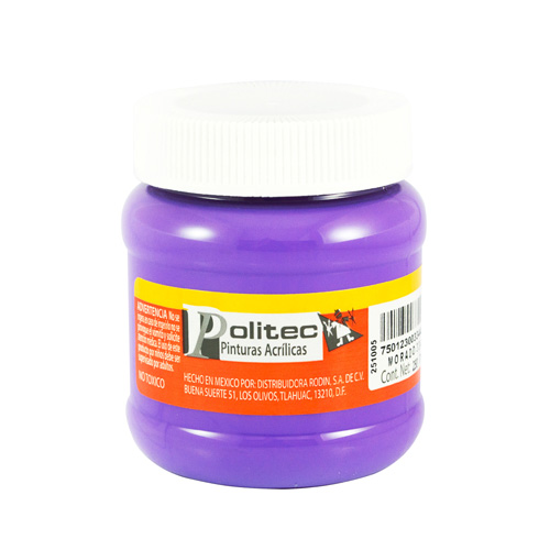 PINTURA ACRILICA 250ML MORADO    POLITEC