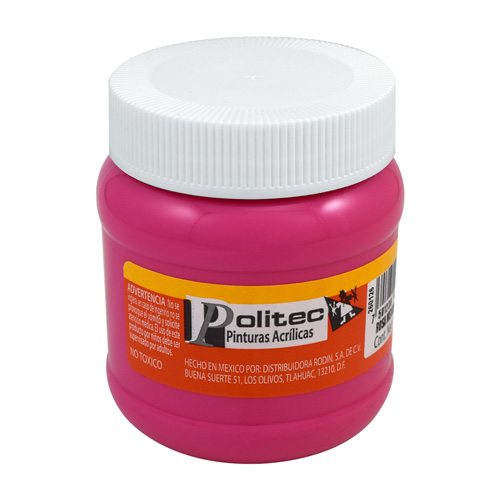 PINTURA ACRILICA 250ML ROSA MEX. POLITEC